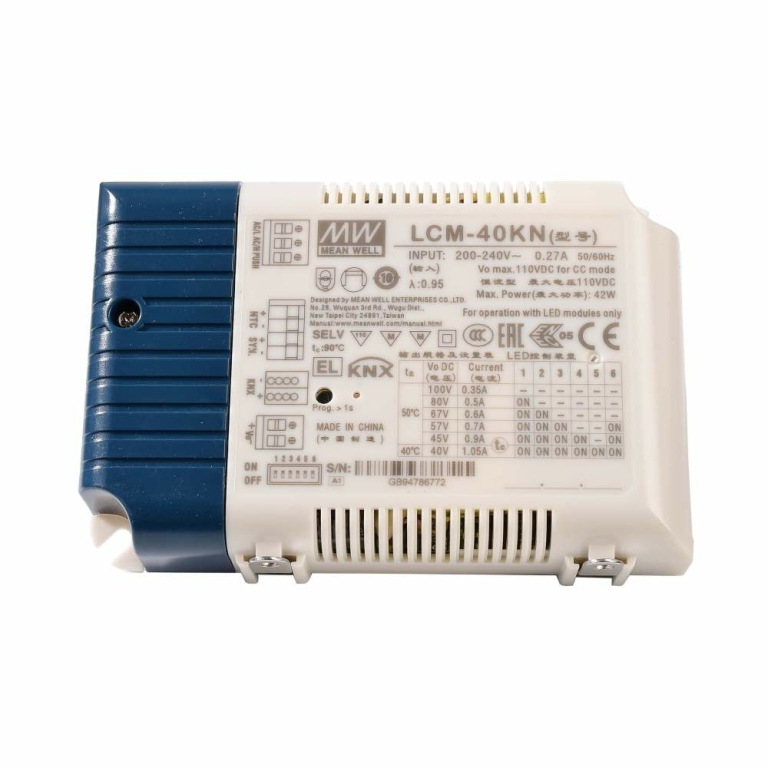 Meanwell Meanwell, Netzgerät (CC, DC) dimmbar, DIM, Multi CC, LCM-40KN - KNX, Stromkonstant, KNX, 42.0 W, 180