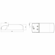 Deko-Light, Netzgerät (CV, DC) dimmbar, BASIC, DIM, CV, 12V 2,5-25W, Spannungskonstant, Mit Phasenan