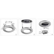 Einbauleuchten-Einbauadapter Ø 130 mm