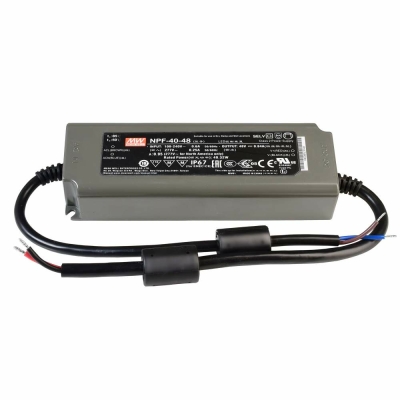 Meanwell Meanwell, Netzgerät (CV, DC), CV, NPF-40-48, Spannungskonstant, 40.0 W, 90-305 V/AC, Ausgangsspannun