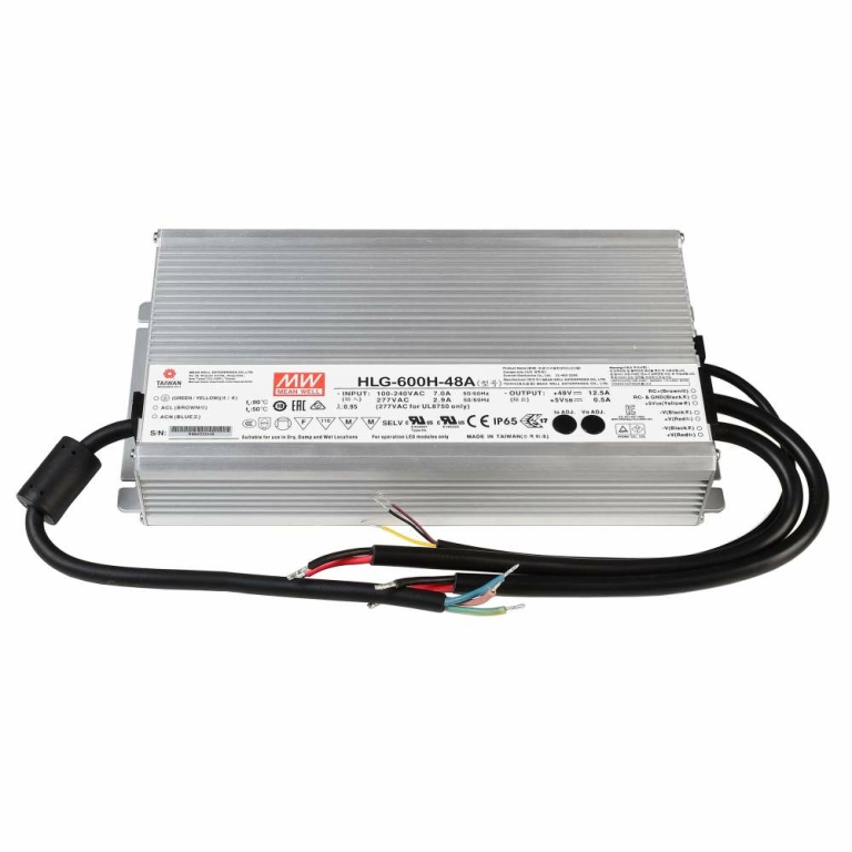 Meanwell Meanwell, Netzgerät (CV, DC), CV, HLG-600H-48A, Spannungskonstant, 600.0 W, 90-305 V/AC, Ausgangsspa