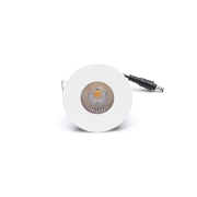 Mechanisches Systemzubehör, Abdeckung Weiß matt rund für COB 68 IP65 + Mizar II, Höhe: 4 mm, Durchme