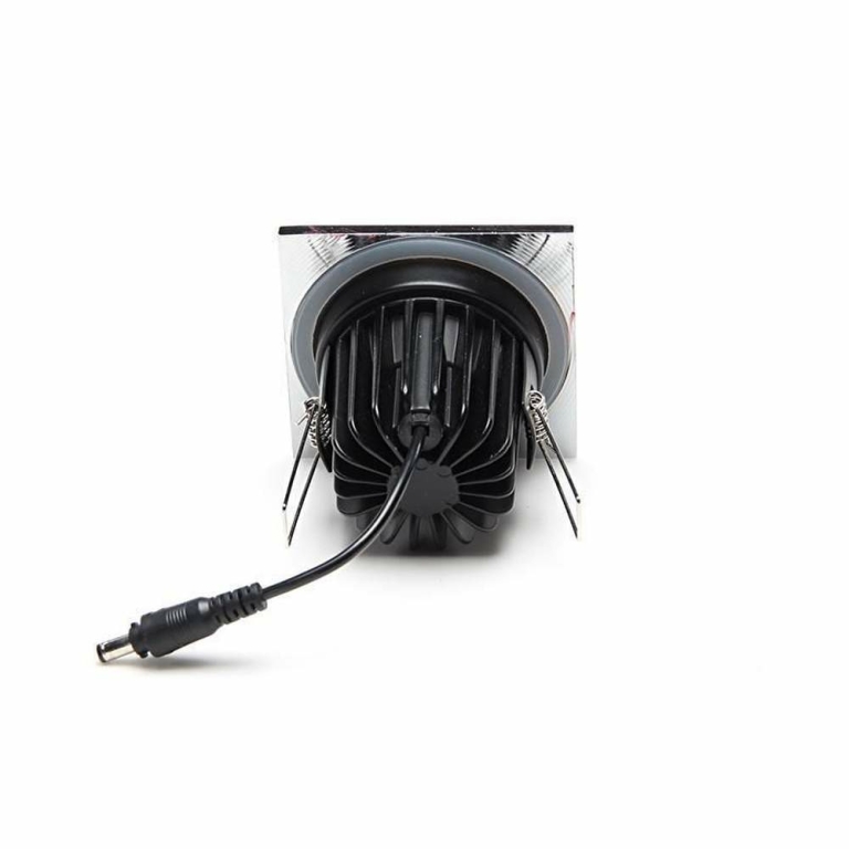 Deko-Light Mechanisches Systemzubehör, Abdeckung Chrom eckig für COB 68 IP65 + Mizar II, Tiefe: 83 mm, Breite: