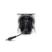 Mechanisches Systemzubehör, Abdeckung Chrom eckig für COB 68 IP65 + Mizar II, Tiefe: 83 mm, Breite: