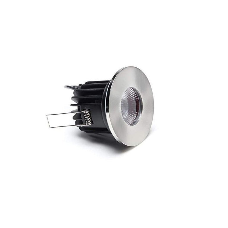 Deko-Light Mechanisches Systemzubehör, Abdeckung Silber satiniert rund für COB 68 IP65 + Mizar II, Höhe: 4 mm,