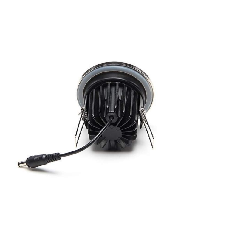 Deko-Light Mechanisches Systemzubehör, Abdeckung Silber satiniert rund für COB 68 IP65 + Mizar II, Höhe: 4 mm,