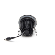 Mechanisches Systemzubehör, Abdeckung Silber satiniert rund für COB 68 IP65 + Mizar II, Höhe: 4 mm,