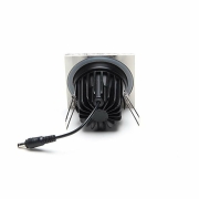 Mechanisches Systemzubehör, Abdeckung Silbersatiniert eckig für COB 68 IP65 + Mizar II, Tiefe: 83 mm