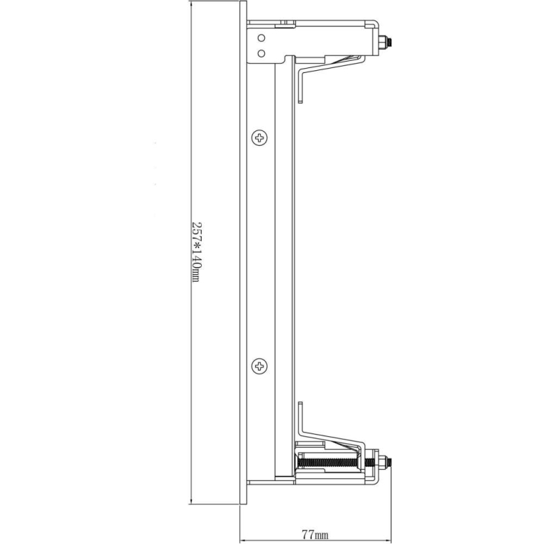 Deko-Light Mechanisches Systemzubehör, Kardanrahmen für Modular System COB, Tiefe: 140 mm, Breite: 257 mm, Höhe
