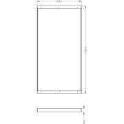 Mechanisches Systemzubehör, Aufbaurahmen 124x62, Tiefe: 1246 mm, Breite: 626 mm, Höhe: 50 mm