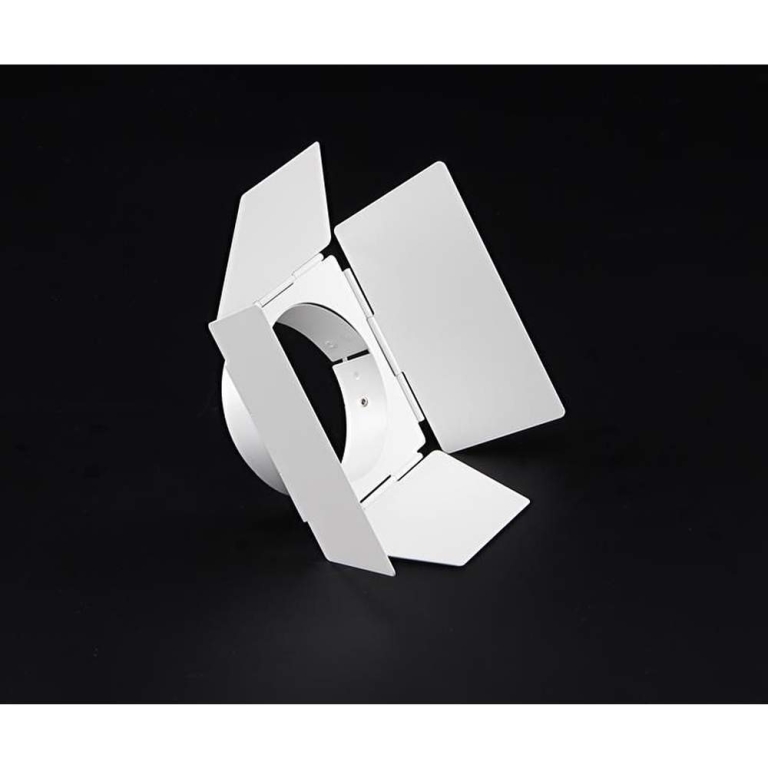 Deko-Light Mechanisches Systemzubehör, Torblende weiß, Luna 20/30, Breite: 230 mm, Höhe: 90 mm, Durchmesser: 85