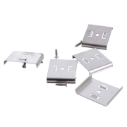 Mechanisches Systemzubehör, Befestigungsclips 5er Set Mia, Tiefe: 30 mm, Breite: 37.3 mm, Höhe: 5.8