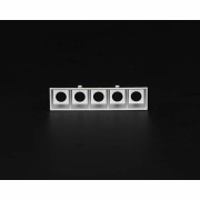 Mechanisches Systemzubehör, Ceti 5 Reflektor Silber, Tiefe: 123 mm, Breite: 22 mm, Höhe: 30 mm
