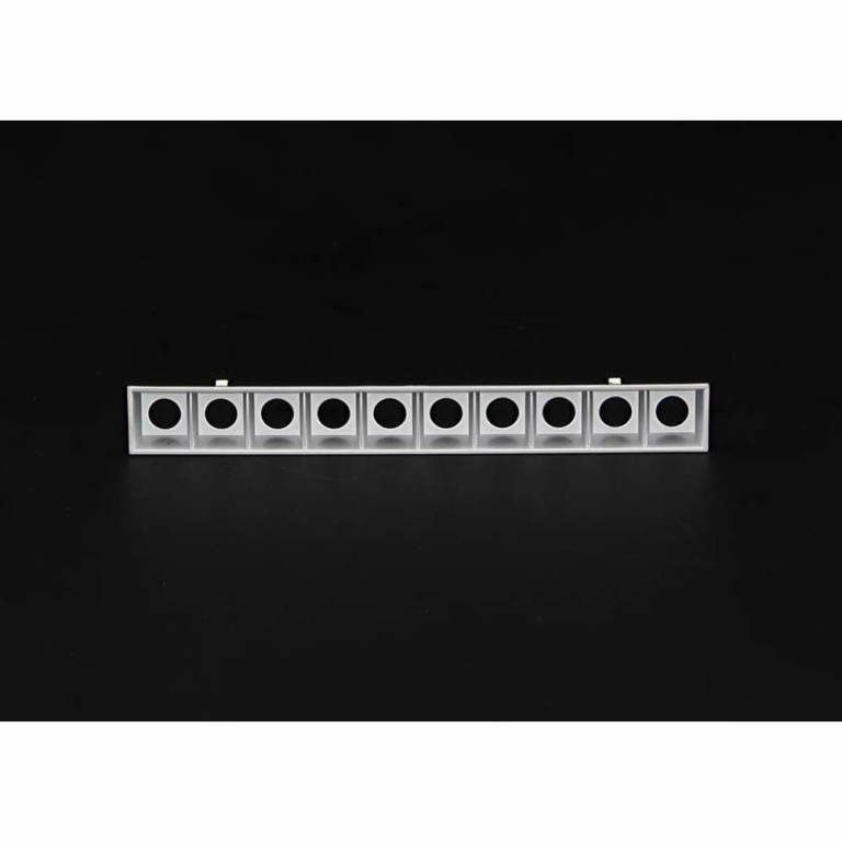 Deko-Light Mechanisches Systemzubehör, Ceti 10 Reflektor Silber, Tiefe: 243 mm, Breite: 22 mm, Höhe: 30 mm