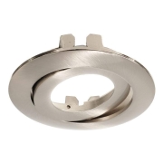Mechanisches Systemzubehör, Rahmen für Lesath rund, brushed, Höhe: 22 mm, Durchmesser: 90 mm