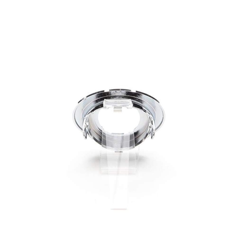 Deko-Light Mechanisches Systemzubehör, Rahmen für Lesath rund,chrom, Höhe: 22 mm, Durchmesser: 90 mm
