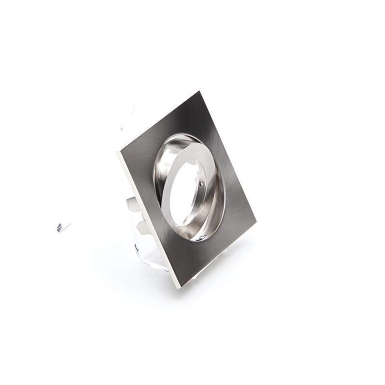 Deko-Light Mechanisches Systemzubehör, Rahmen für Lesath eckig, brushed, Tiefe: 90 mm, Breite: 90 mm, Höhe: 22