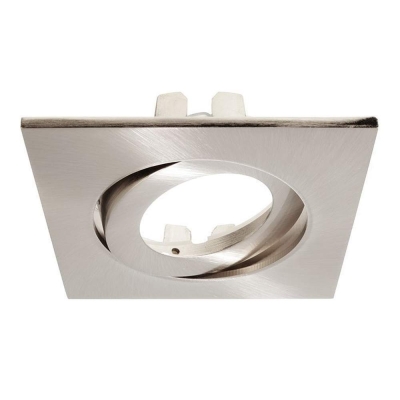 Deko-Light Mechanisches Systemzubehör, Rahmen für Lesath eckig, brushed, Tiefe: 90 mm, Breite: 90 mm, Höhe: 22
