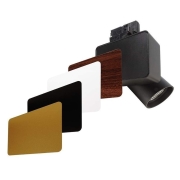 Mechanisches Systemzubehör, Seitenabdeckung Walnussoptik Serie Nihal Mini, Tiefe: 88.5 mm, Breite: 5