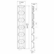 Mechanisches Systemzubehör, Ceti Spot Anti Glare white, Tiefe: 158.9 mm, Breite: 20.38 mm, Höhe: 29.
