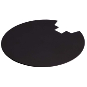 Mechanisches Systemzubehör, Abdeckung Hinten Schwarz für Serie Uni II Max, Höhe: 0.6 mm, Durchmesser