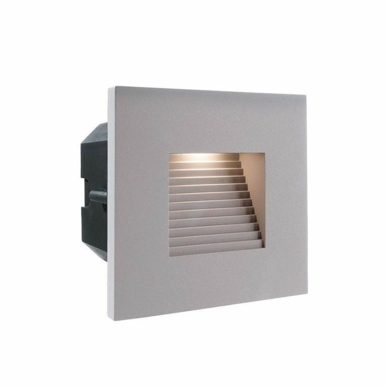 Deko-Light Mechanisches Systemzubehör, Abdeckung silber grau eckig für Light Base II COB Outdoor, Tiefe: 100 mm
