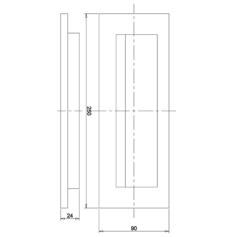 Deko-Light Mechanisches Systemzubehör, Abdeckung Schwarz Rundung für Light Base III Outdoor, Tiefe: 250 mm, Bre