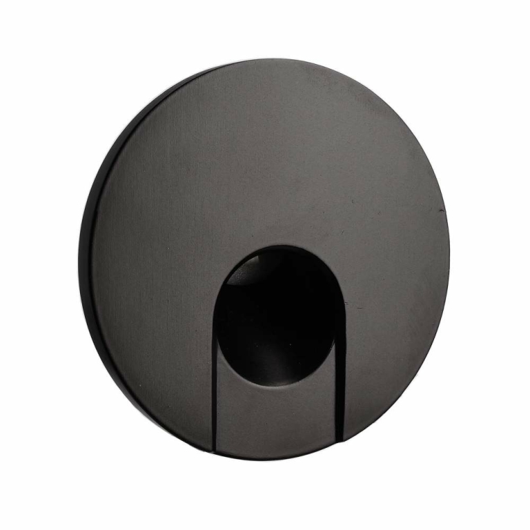 Deko-Light Mechanisches Systemzubehör, Abdeckung rund schwarz Auge für Alwaid, Höhe: 20.4 mm, Durchmesser: 74.9