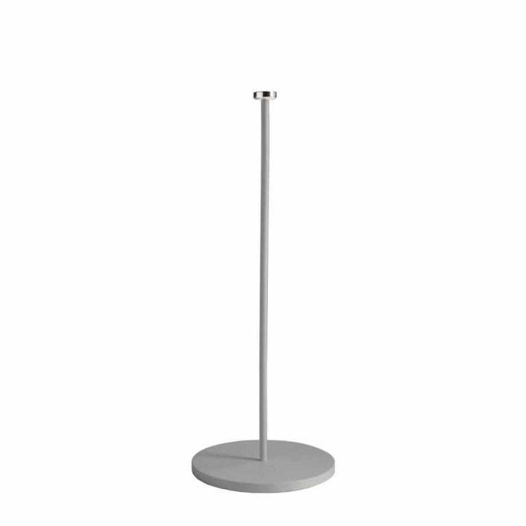 Deko-Light Mechanisches Systemzubehör, Standfuß für Magnetleuchte Miram Grau, Höhe: 270 mm, Durchmesser: 102 mm
