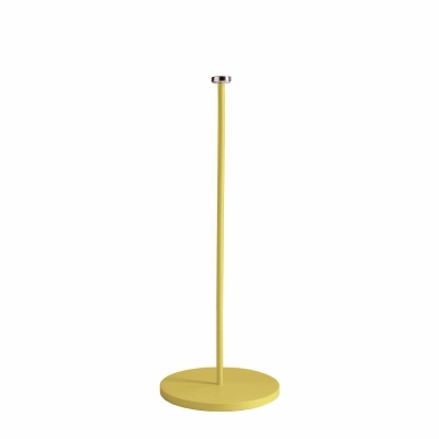 Deko-Light Mechanisches Systemzubehör, Standfuß für Magnetleuchte Miram Gelb, Höhe: 270 mm, Durchmesser: 102 mm