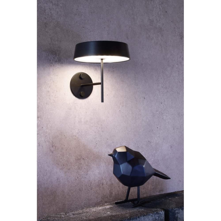 Deko-Light Mechanisches Systemzubehör, Wandhalter für Magnetleuchte Miram Schwarz, Breite: 85 mm, Höhe: 96 mm