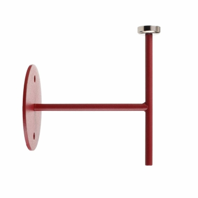 Deko-Light Mechanisches Systemzubehör, Wandhalter für Magnetleuchte Miram Rubin Rot, Breite: 85 mm, Höhe: 96 mm