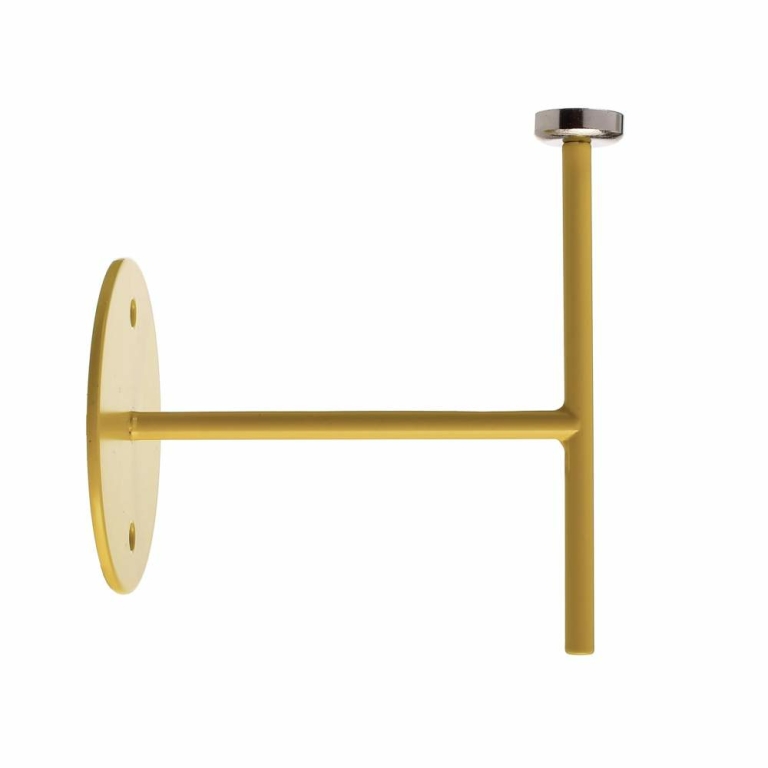 Deko-Light Mechanisches Systemzubehör, Wandhalter für Magnetleuchte Miram Gelb, Breite: 85 mm, Höhe: 96 mm