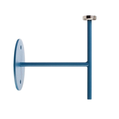 Deko-Light Mechanisches Systemzubehör, Wandhalter für Magnetleuchte Miram Blau, Breite: 85 mm, Höhe: 96 mm