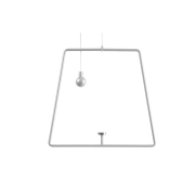 Mechanisches Systemzubehör, Pendel für Magnetleuchte Miram Weiß, Breite: 205 mm, Höhe: 185 mm