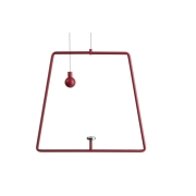 Mechanisches Systemzubehör, Pendel für Magnetleuchte Miram Rubin Rot, Breite: 205 mm, Höhe: 185 mm