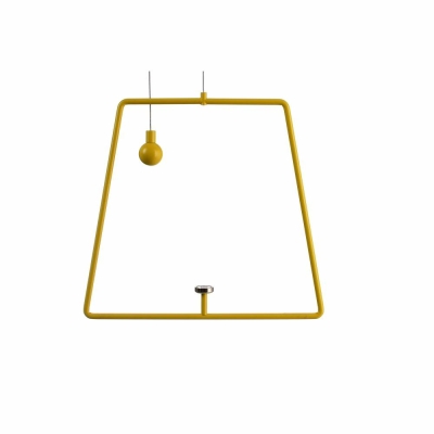Deko-Light Mechanisches Systemzubehör, Pendel für Magnetleuchte Miram Gelb, Breite: 205 mm, Höhe: 185 mm