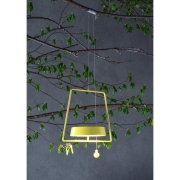 Mechanisches Systemzubehör, Pendel für Magnetleuchte Miram Gelb, Breite: 205 mm, Höhe: 185 mm
