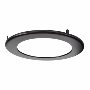 Mechanisches Systemzubehör, Abdeckung Schwarz für Deckeneinbauleuchte Acrux 120, Höhe: 10 mm, Durchm