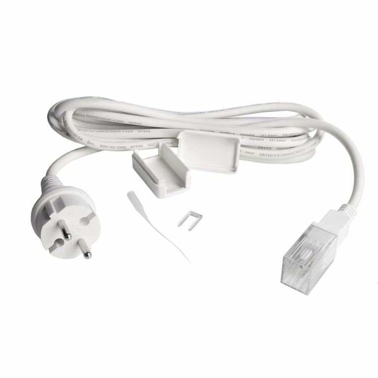 Deko-Light Mechanisches Systemzubehör, Einspeisekabel mit Konturenstecker für 230V LED Stripe, Tiefe: 3000 mm