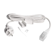 Mechanisches Systemzubehör, Einspeisekabel mit Konturenstecker für 230V LED Stripe, Tiefe: 3000 mm
