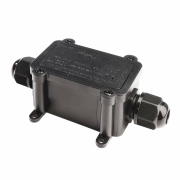 Elektrisches Montagezubehör, Outdoor 2-fach-Verteiler eckig für Kabel 5-12 mm, 0.5-2,5 mm², max. 450