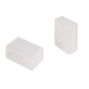 Elektrisches Systemzubehör , Silikon Endkappen Set 2 St. für 24V COB Sauna Stripe
