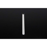 Profil, U-Profil flach AU-01-08, 8 - 9,3 mm LED Stripes, Aluminium, Weiß, Tiefe: 2000 mm, Breite: 14