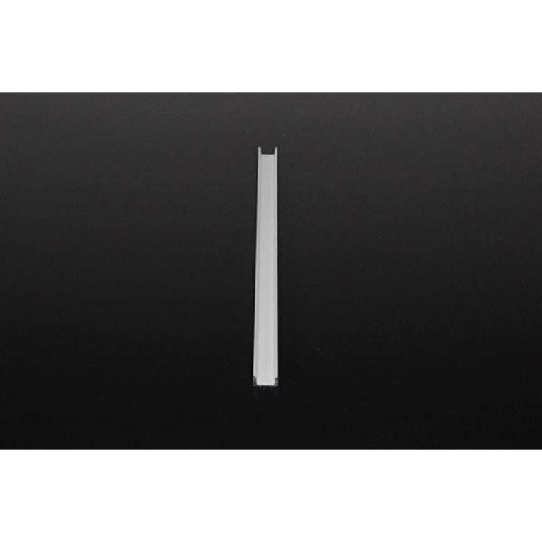 Deko-Light Profil, U-Profil flach AU-01-08, 8 - 9,3 mm LED Stripes, Aluminium, Silber, Gebürstet, Tiefe: 2000 m