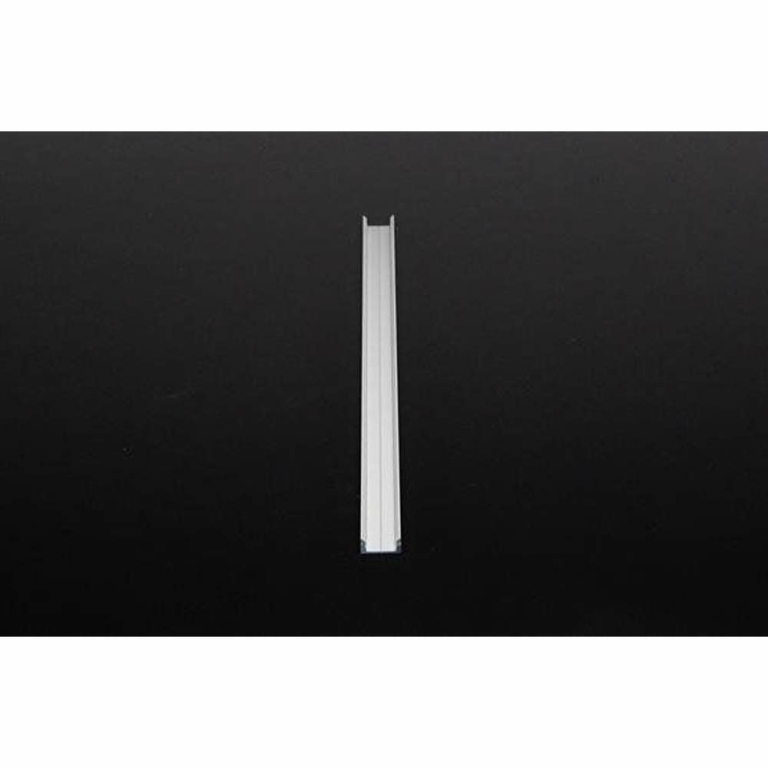 Deko-Light Profil, U-Profil flach AU-01-10, 10 - 11,3 mm LED Stripes, Aluminium, Silber, Eloxiert, Tiefe: 1000