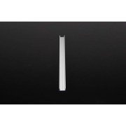 Profil, U-Profil flach AU-01-10, 10 - 11,3 mm LED Stripes, Aluminium, Silber, Eloxiert, Tiefe: 1000