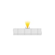 Profil, U-Profil flach AU-01-10, 10 - 11,3 mm LED Stripes, Aluminium, Schwarz, Eloxiert, Tiefe: 2000