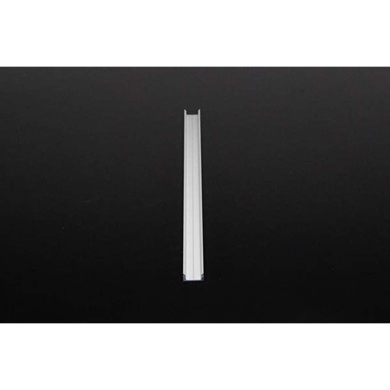 Deko-Light Profil, U-Profil flach AU-01-10, 10 - 11,3 mm LED Stripes, Aluminium, Silber, Eloxiert, Tiefe: 4000
