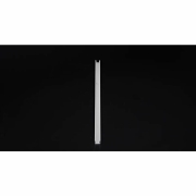 Profil, U-Profil flach AU-01-05, 5 - 5,7 mm LED Stripes, Aluminium, Weiß, Tiefe: 2000 mm, Breite: 9